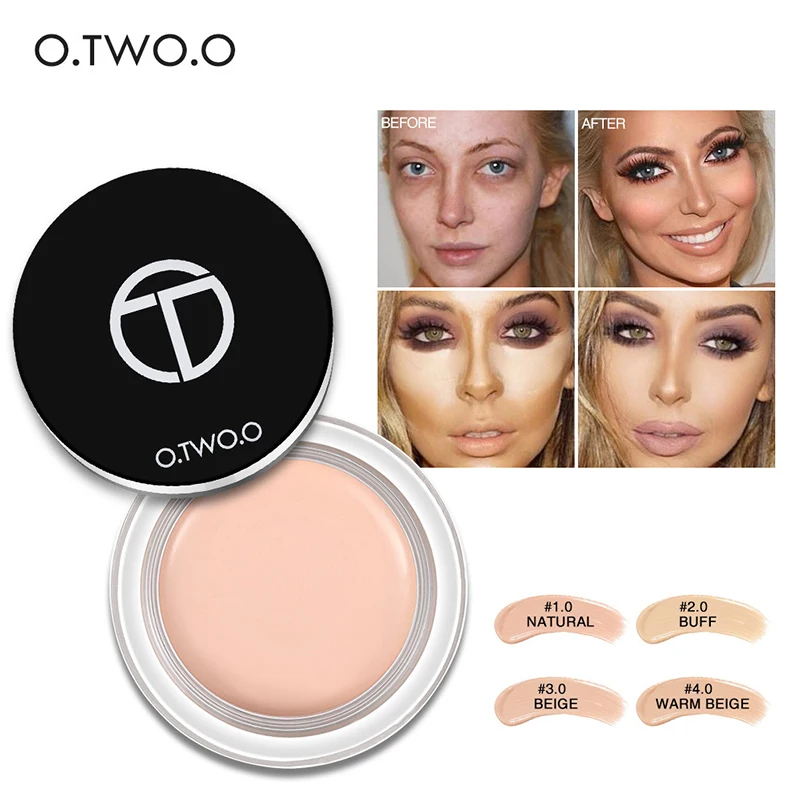 

O.TWO.O Soft Matte Concealer Cream Professional Face Makeup Primer Perfect Cover Face Concealer Cream Oil-control Brightening
