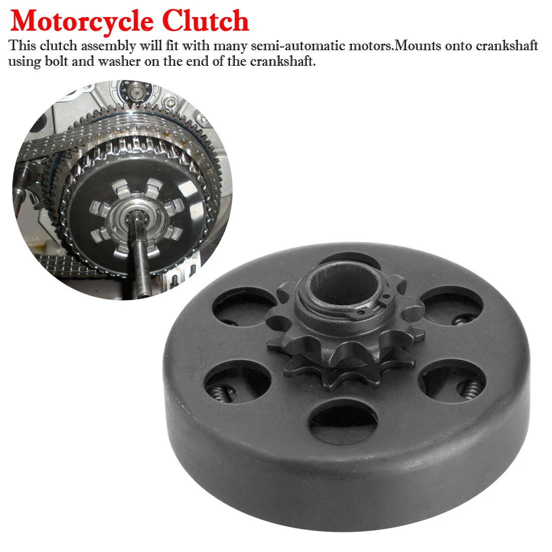

19mm GO Kart Parts Fun Centrifugal Automatic Clutch 3/4" 10 Tooth 420 Chain for Karting Bike Engine Kit