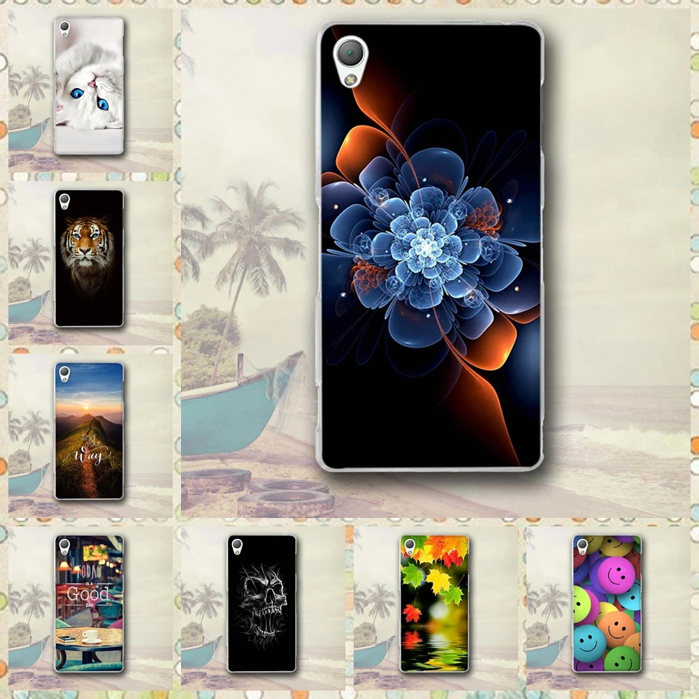 Для Sony Xperia Z3 L55T чехол Капа Роскошный цветок окрашенный рельефный для сотового