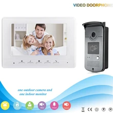 XSL-V70H-ID 1V1 XSL Manufacturer 2016 7 Inch security system RFID ID Card Unlocking video door phone intercom