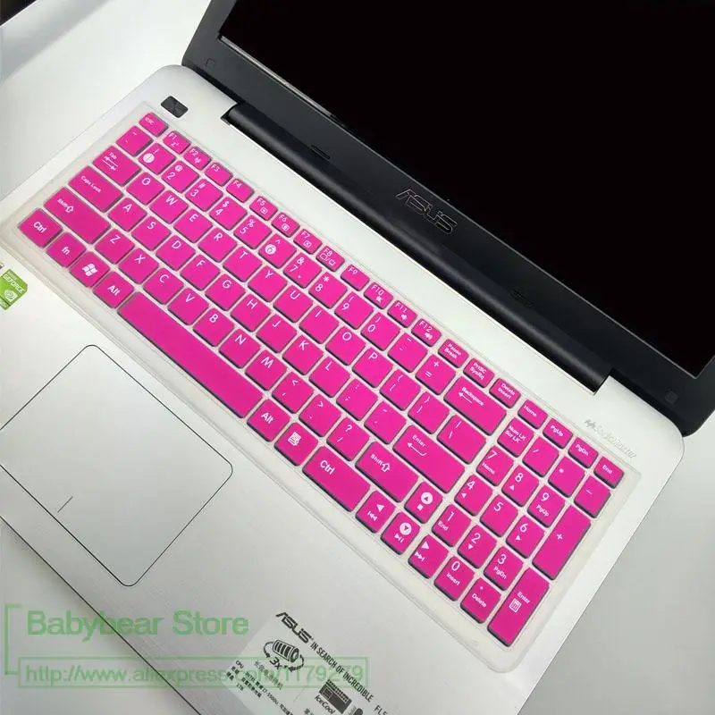 17.3 inch Notebook Keyboard Cover Protector for ASUS GL702 GL702ZC GL702vm GL702v GL702vi gl702vsk ZX70 K751 A751 FX71 Pro S - Цвет: rose