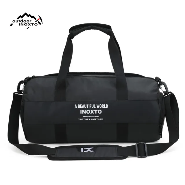 US $19.78 Gym Bags Men Sports Fitness Pack Shoulder Sport Bag Women's Handbags Male Travel Bags Polyester Wat