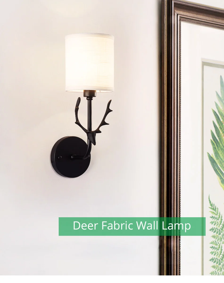 Creative bedside wall lamp E27 Bulb stair White Black Gold interior wall sconce Light in the nursery mirror industrial Lighting (1)