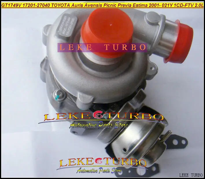 GT1749V 17201-27030 721164-0003 turbo for TOYOTA Auris Avensis Picnic Previa Estima 2001- 021Y 2.0TD 2.0L 1CD-FTV 115HP turbocharger (5)