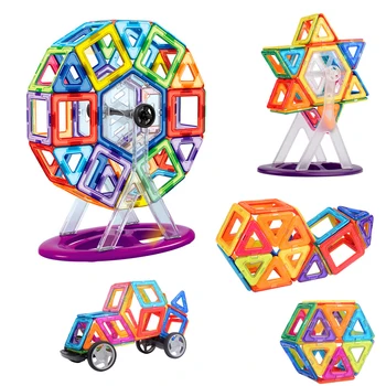 

New single Mini Magnetic Designer Construction Set Model & Building Toy Plastic Magnetic Blocks Educational Toys For Kids Gift
