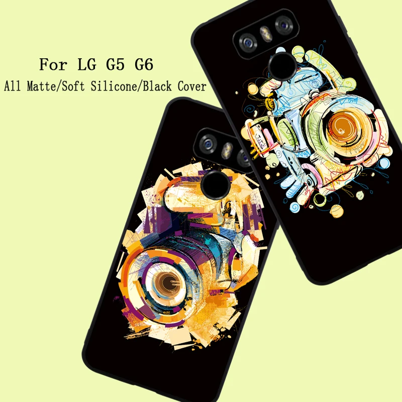 Новый Ясный Чехлы для LG G5 G6 случае все матовый мягкий силиконовый черный задняя