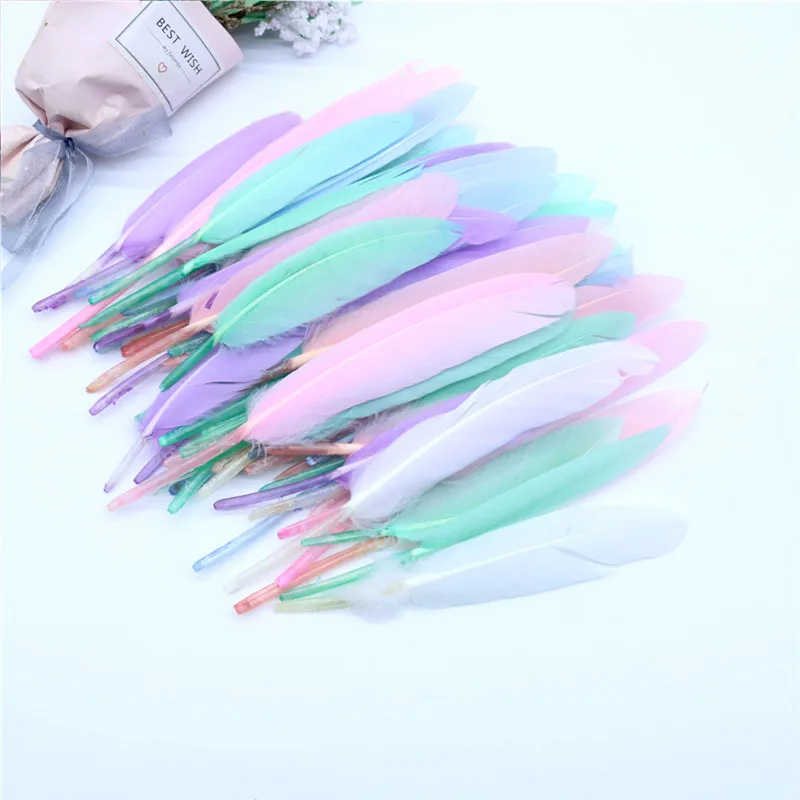 

Natural Duck and Goose Feathers Plumes 4-20cm Colourful Feather for Wedding Party Clothing Decoration DIY Craft Feathers