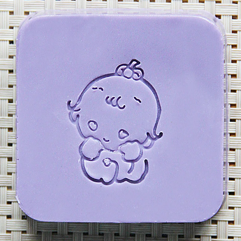 Природные ручной акрил мыло печать штамп плесень главе Мини поделки ребенок Шаблоны органический glass0200