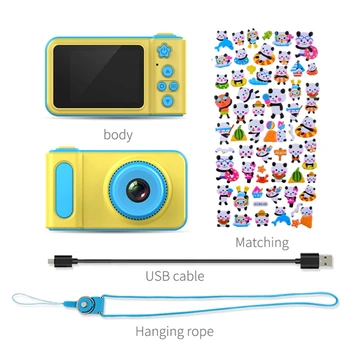 

Rechargeable USB Digital Camera With DIY Function Toy Boys Girls Small Cam Photo Recorder Gift for Children Harmless