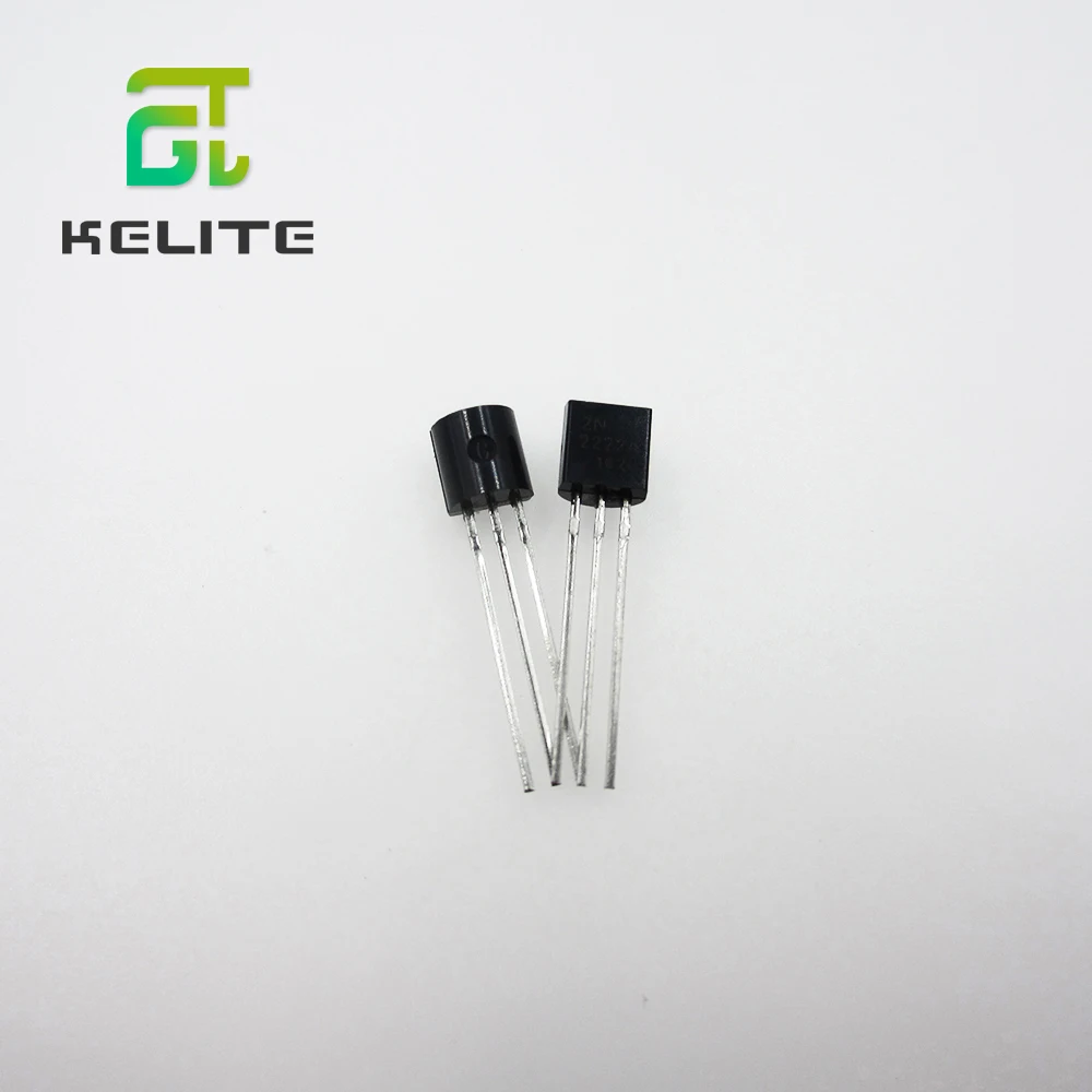 100PCS/LOT in-line 2N2222A triode transistor NPN switching transistors TO-92 0.6A 30V 2N2222 | Электронные компоненты и