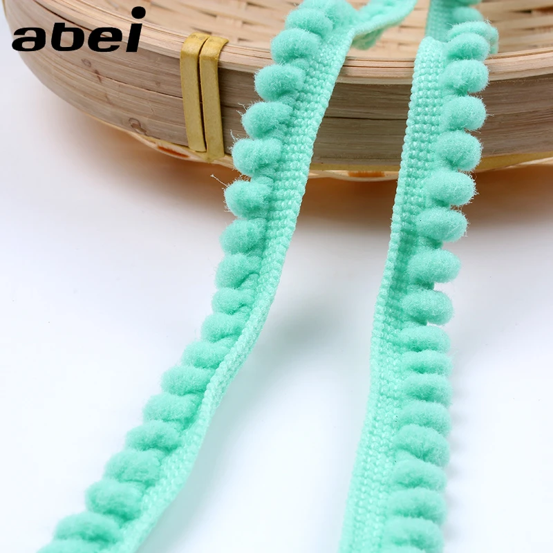 5Yards 12mm Pom Pom Ball Ribbon DIY Curtain Sofa Edge Decors Handmade