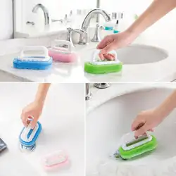 1 ПК Handy волшебная губка Ластик ванны кисти щетка для плитки стирка горшок чистой щеткой губка Аксессуары для ванной комнаты Кухня щетка для