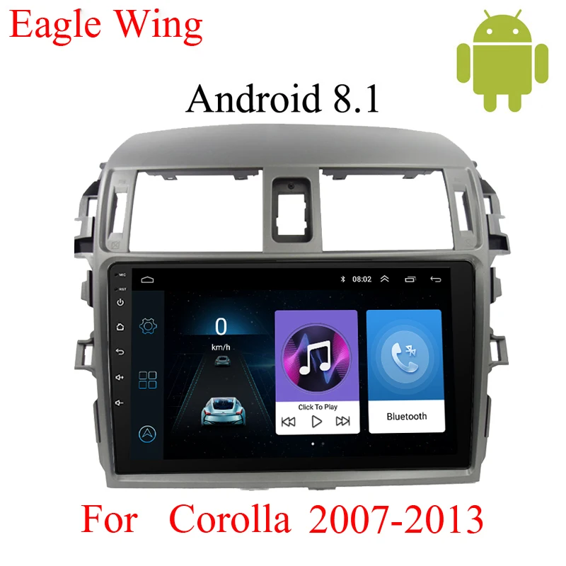 

Android8.1 2din car navigation dvd player for Toyota Corolla e140/150 with multimedia video player and gps for car radio stereo