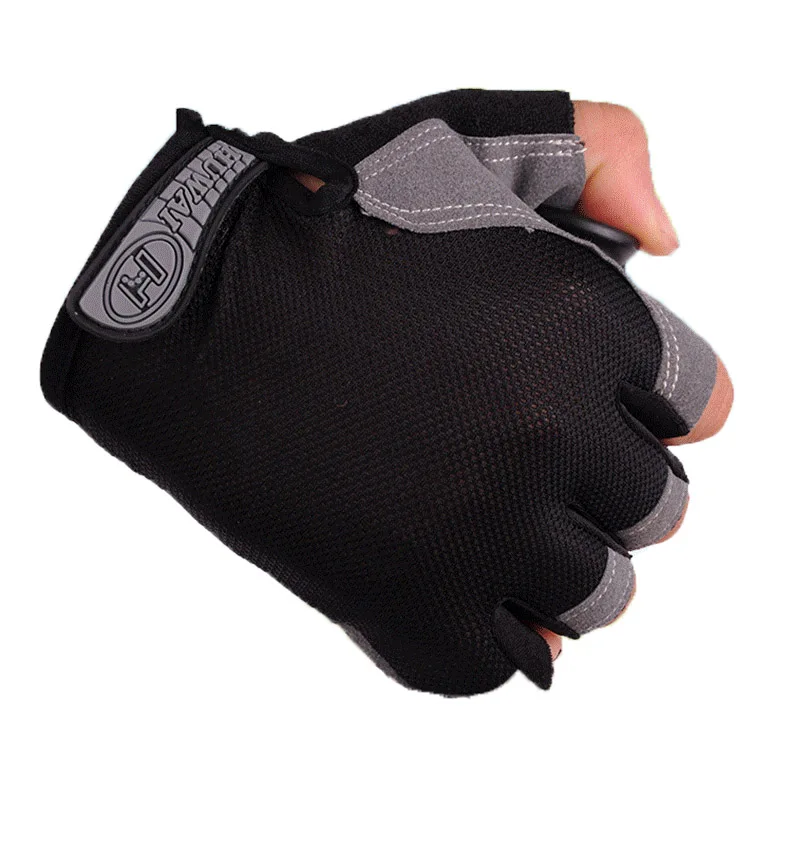 Велосипедные перчатки, противоскользящие, ударопрочные, дышащие, на половину пальца, короткие, спортивные перчатки, аксессуары для мужчин и женщин