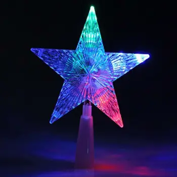 

Christmas Tree Topper Star LightColorful Changing Xmas LED Lamp Decorations Party Lights Christmas LED Star Tree Star Light