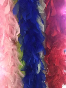 

natrual Marabou Feather Boas 200cm(79") pink chicken fether boa strips For Burlesque Fancy Party Dresses diy accessories