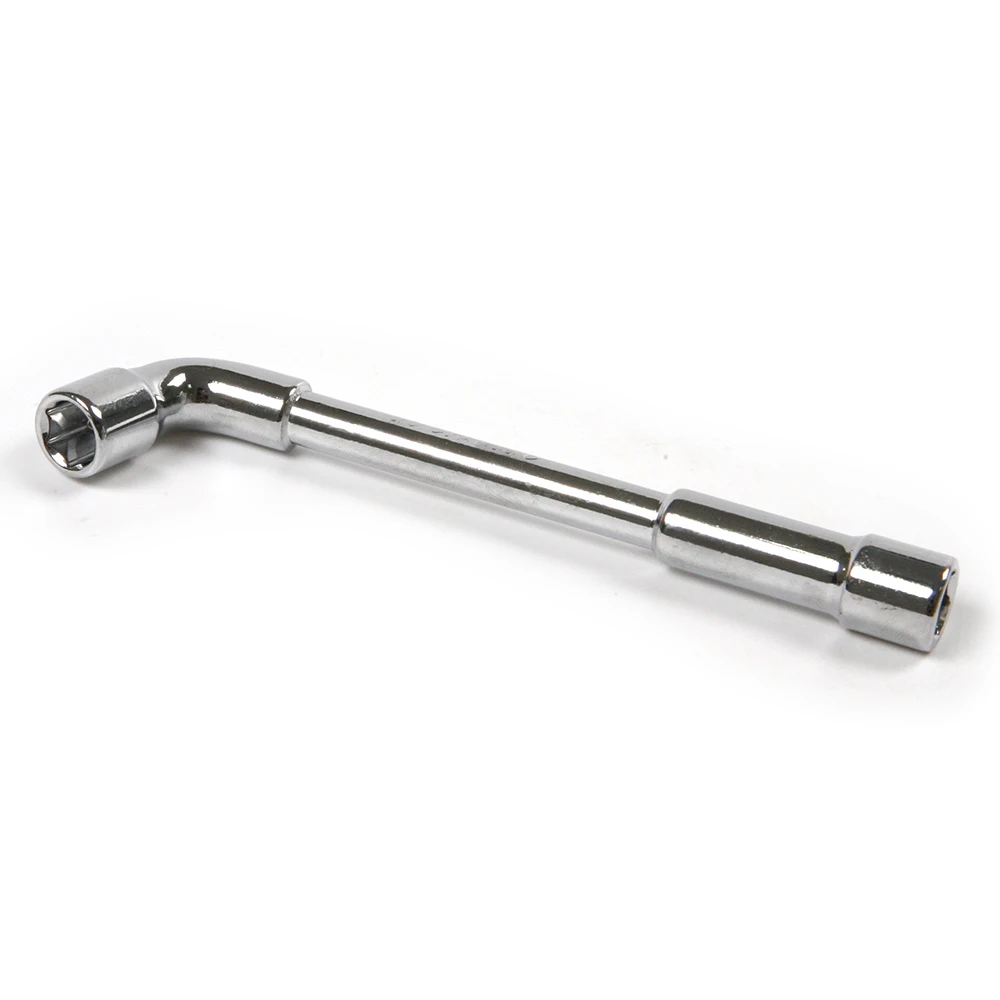 1PC 13mm Double End Spanner Chrome material Socket Wrench L Shaped Pipe