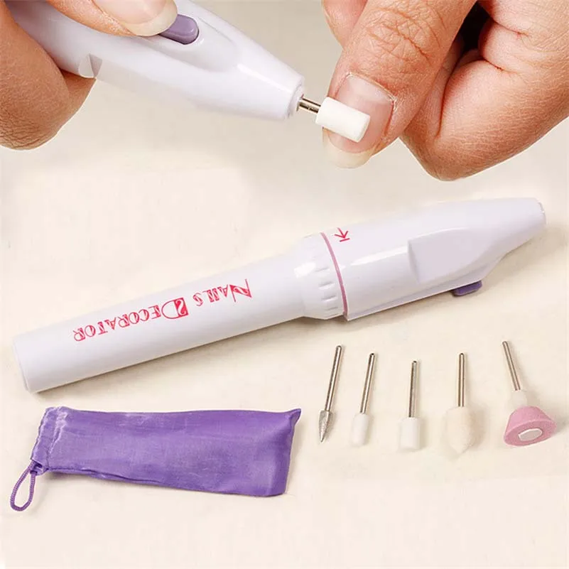 5 In 1 Plastic Polished Nail Hand Manicure Electric Grinding Machine