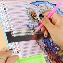 Accesorios de costura regla de malla bordada herramienta de dibujo Diamant de punto de cruz de pintura de diamante rápido(China)
