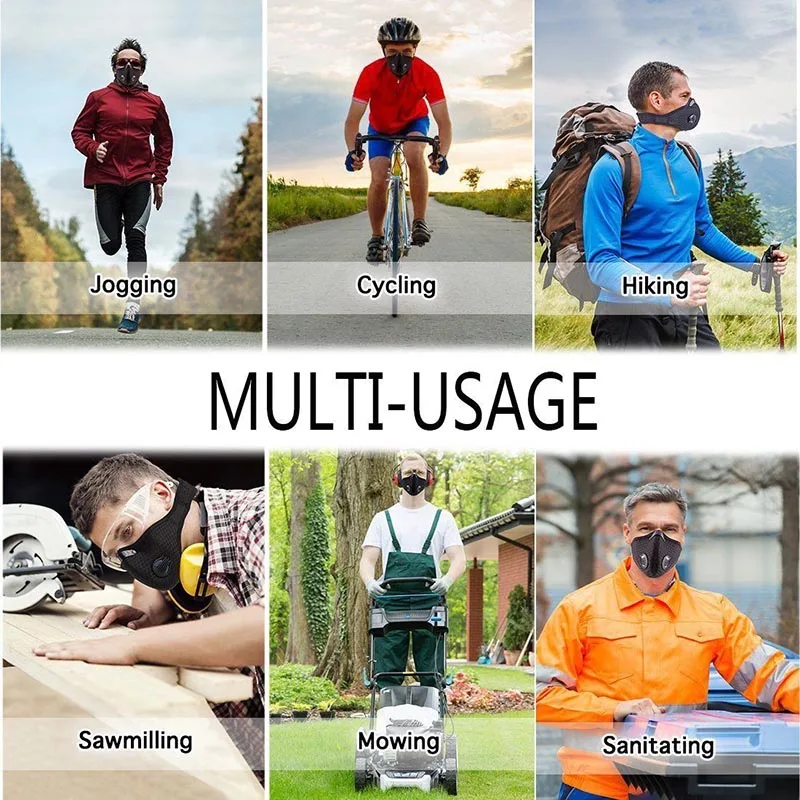 

Dust Proof Mask Anti-Fog Mesh Mouth Muffle Half Face Masks for for Outdoor Sport Running Cycling GT66