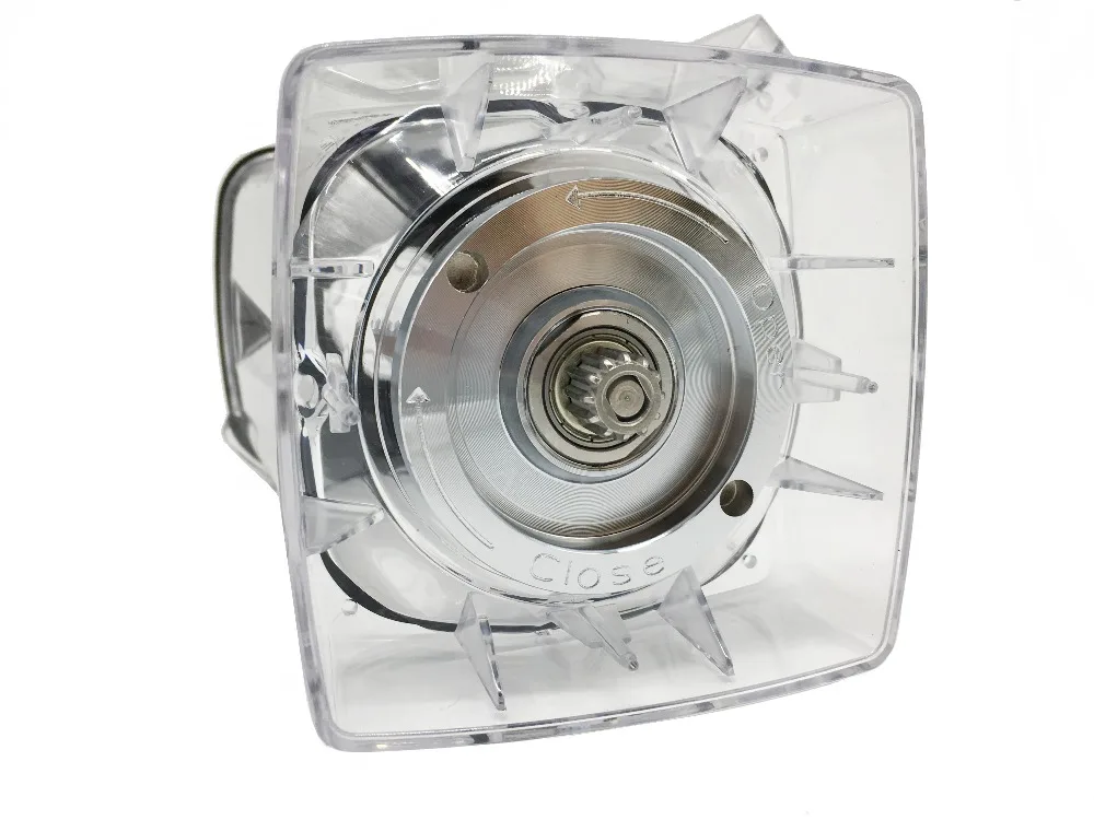 commercial Blender spare parts BPA FREE 2L Square Container Jar Jug Pitcher Cup bottom with serrated smoothies blades lid (11)