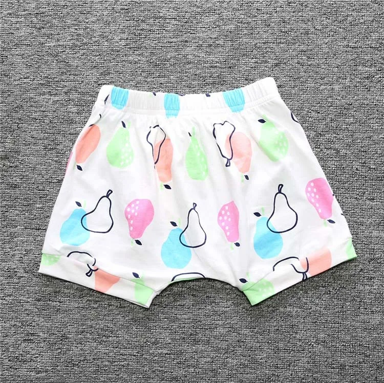 Летние хлопковые шорты для детей от 1 до 4 лет Пляжные штаны для маленьких мальчиков и девочек мягкие удобные повседневные шорты-шаровары для малышей Размер 70-110