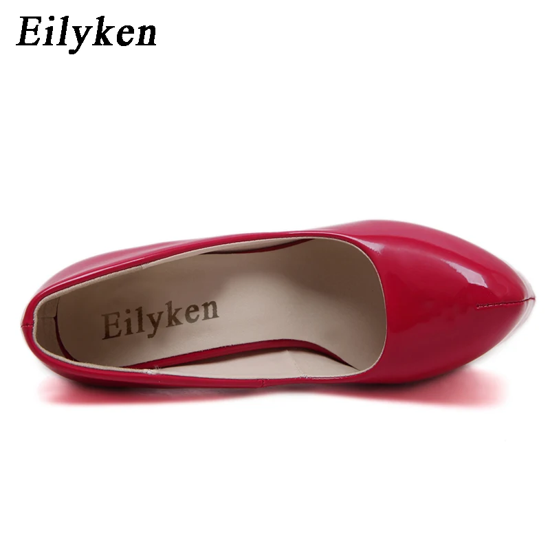 Eilyken 2019 New Spring Woman Pumps shoes Sexy Extreme High heels Wedding shoes Patent Leather Party shoes size 34-40