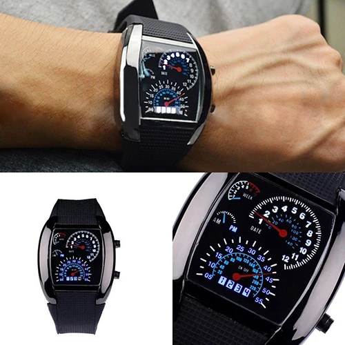Fashion Men Stainless Steel Luxury Sport Analog Quartz LED Wrist Digital  Military Watch Top Luxury Electronics Watches 5