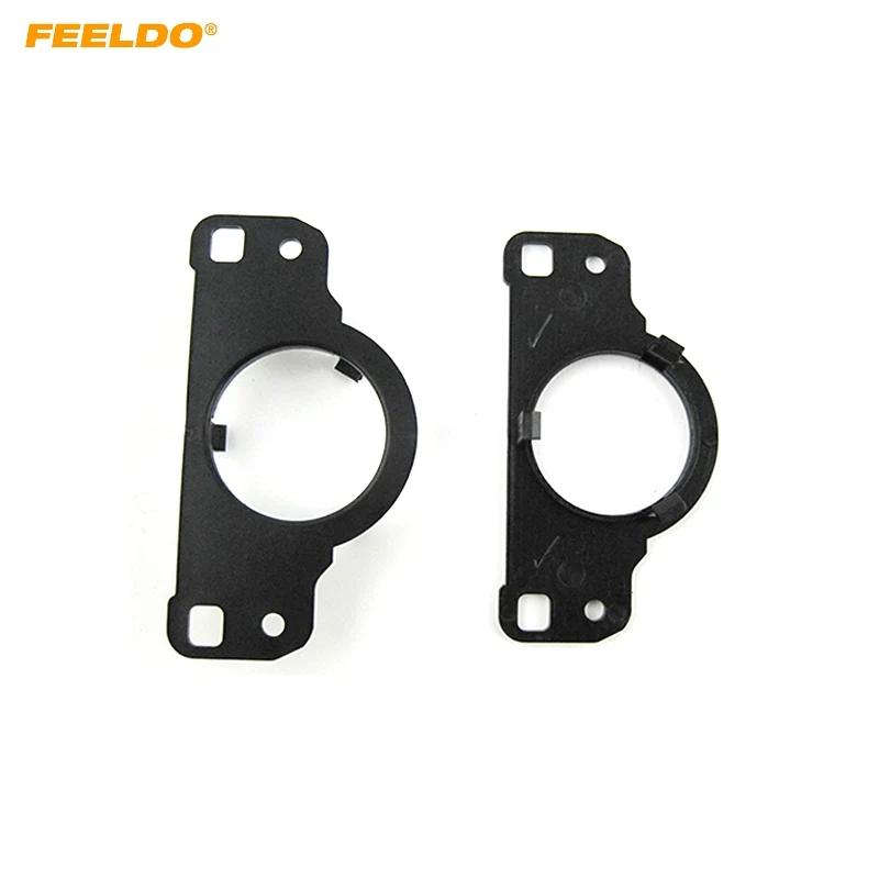 

FEELDO 2pcs Black Car Auto Speaker Spacers Mat for Audi A6 Q5 Tweeter Pads Reinforced Washer Mounting Kits#6020