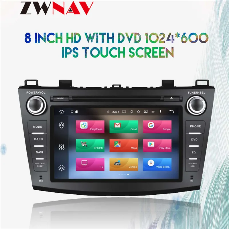 Clearance 8 inch Eight Core Android 8.0 7.1 Car DVD Player GPS Navi For Mazda 3 Axela 2009-2013 RAM 4GB ROM 32 GB Stereo Recorder Satnav 9