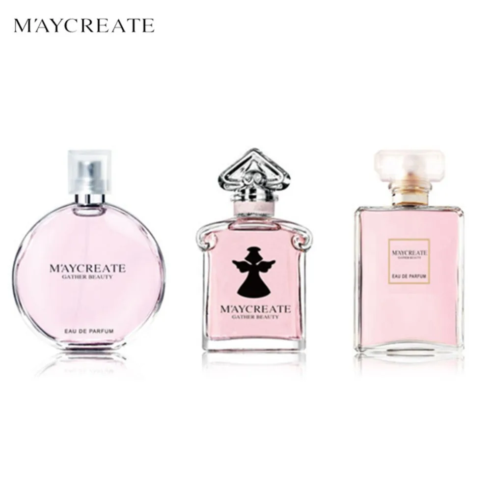 MayCreate 4 قطعة/المجموعة الأصلي عطر للنساء السيدات رائحة السائل الإناث زجاجة عطر الزجاج الأزياء زهرة العطر WP06