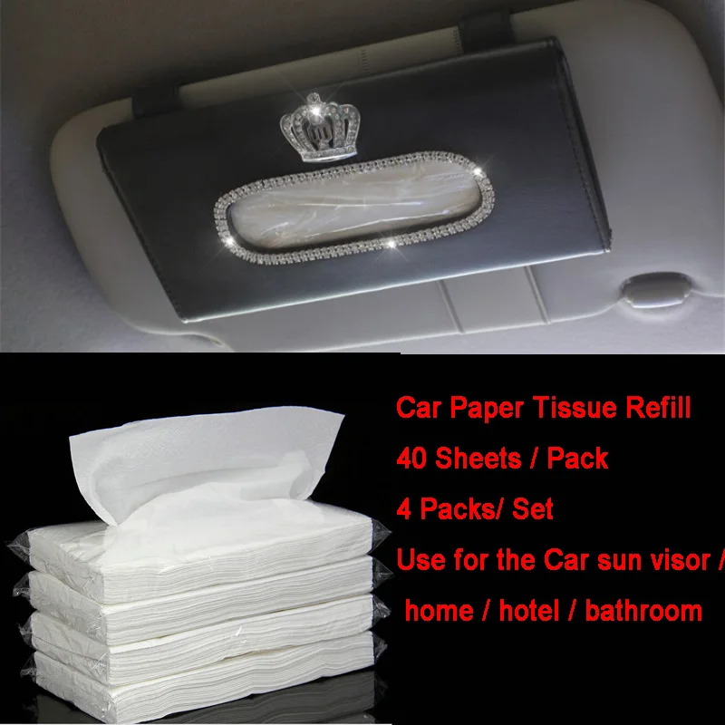 4er Pack mit 40 Blatt Auto ausziehbare Papier Taschentuch boxen