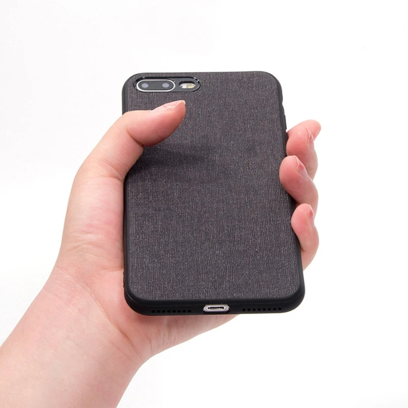 

Luxury Canvas Mobile phone cover for iphone6 6s 7 8 Mobile case for iPhone6 6s 7 8 plus Back Cover TPU+PC men/women Soft coque