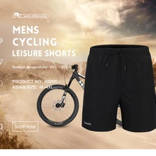 Santic Для мужчин летние велосипедные шорты ciclismo короткие негр черный Пена Мягкий велосипед MTB Джерси шорты Свободные велосипед шорты Размеры WC05003