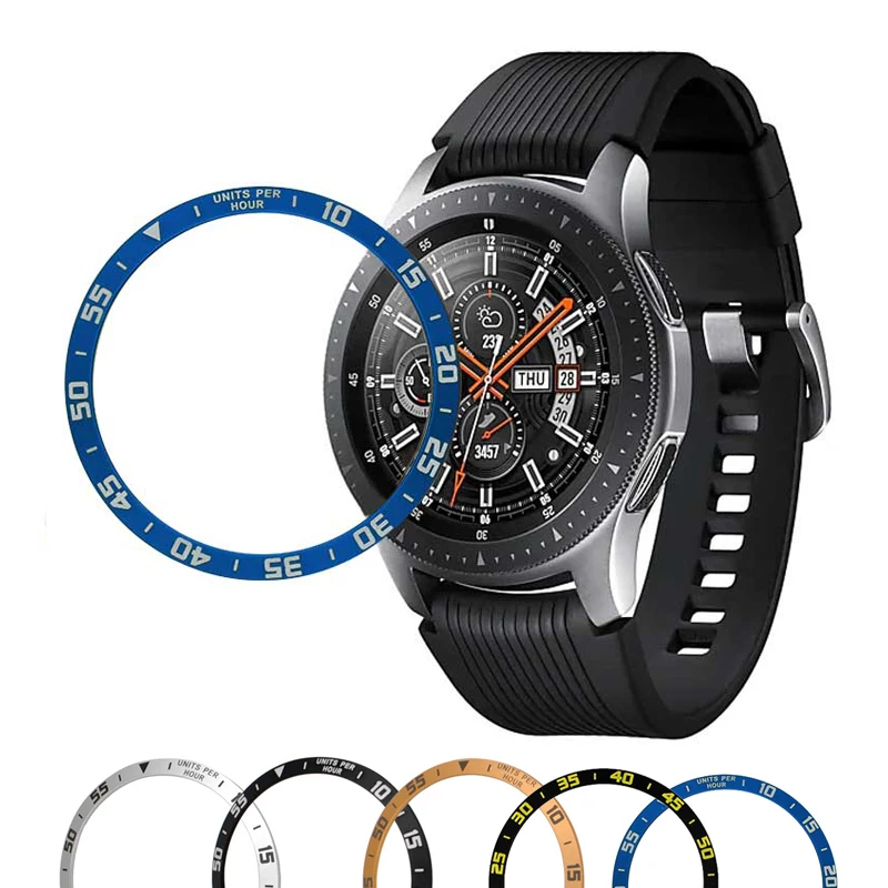 

Watch bezel For Samsung Galaxy Watch 46mm 42mm Gear S3 frontier Metal Ring Adhesive case Anti Scratch Galaxy Watch Cover