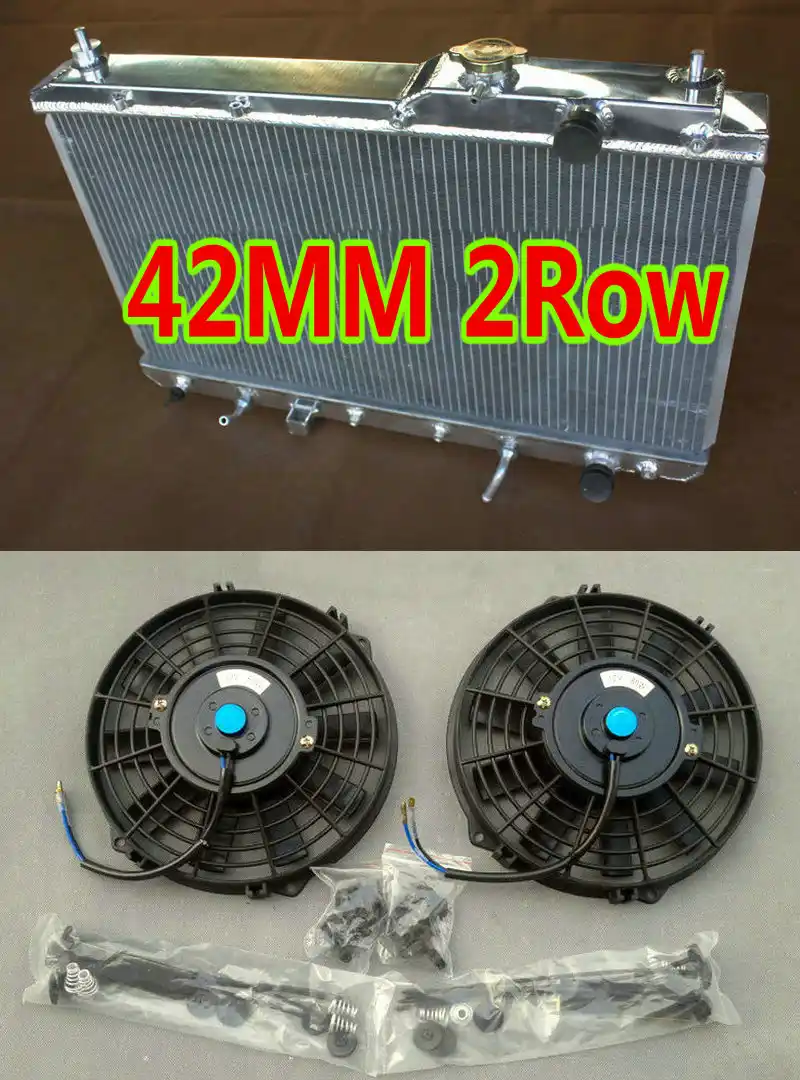 42mm 2row Aluminum Radiator Fans For 1997 01 Honda Crv Cr V Rd1 Rd3 2 0l Bb Bz I4 At Mt 98 99 00 01 97 Oil Coolers Aliexpress