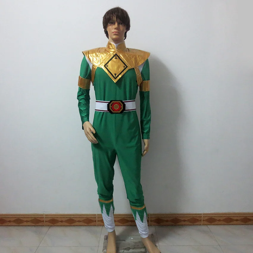 

Green Ranger Costume Christmas Party Halloween Uniform Outfit Cosplay Costume Customize Any Size