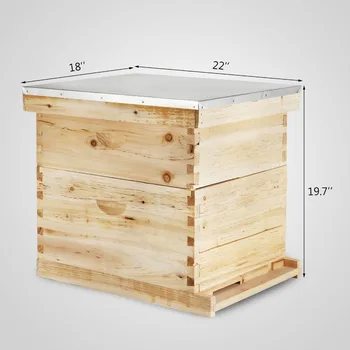 

Essentials Complete 20 Frame Double Level Bee Hive Starter Kit Start Beekeeping