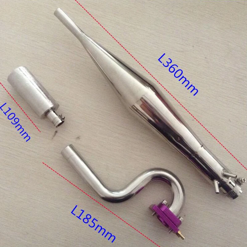 

Gasoline-engined Boat Stainless Steel Water-cooled Exhaust Bend Pipe + Motor S-shaped Elbow Tube for RC Model Boats DIY Parts