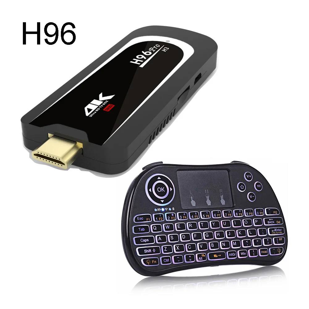 H96 Pro Mini PC Android 7.1.1 OS Amlogic S905X 2.0GHz Quad Core 2.4G 5G Wifi BT4.0 TV Dongle 2G RAM 16G ROM 1080P 4K HD TV Stick