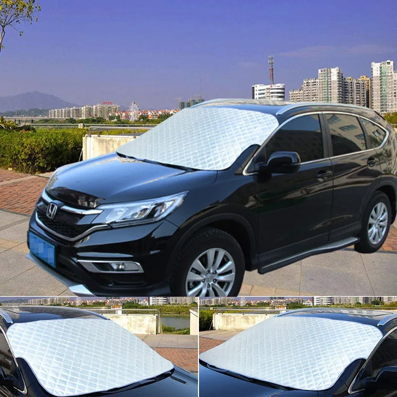 Car Front Sun Visor Summer Thickening Sun Block Snow Sunscreen Insulation Front Gear Glass Cover Car Sun