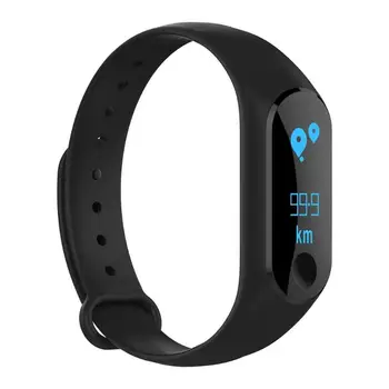 

ALLOYSEED M3mini Bluetooth Sports Smart Bracelet 0.87" Touch Screen Heart Rate Blood Pressure Monitor Fitness Smart Wristband