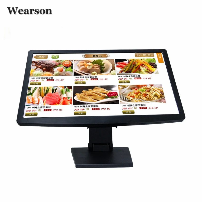 Wearson 21.5 inch Resistive Touch Screen Monitor VGA HDMI 1920x1080 VESA 75&100mm For Medical care&Pos Cashier&Computer,etc (2)