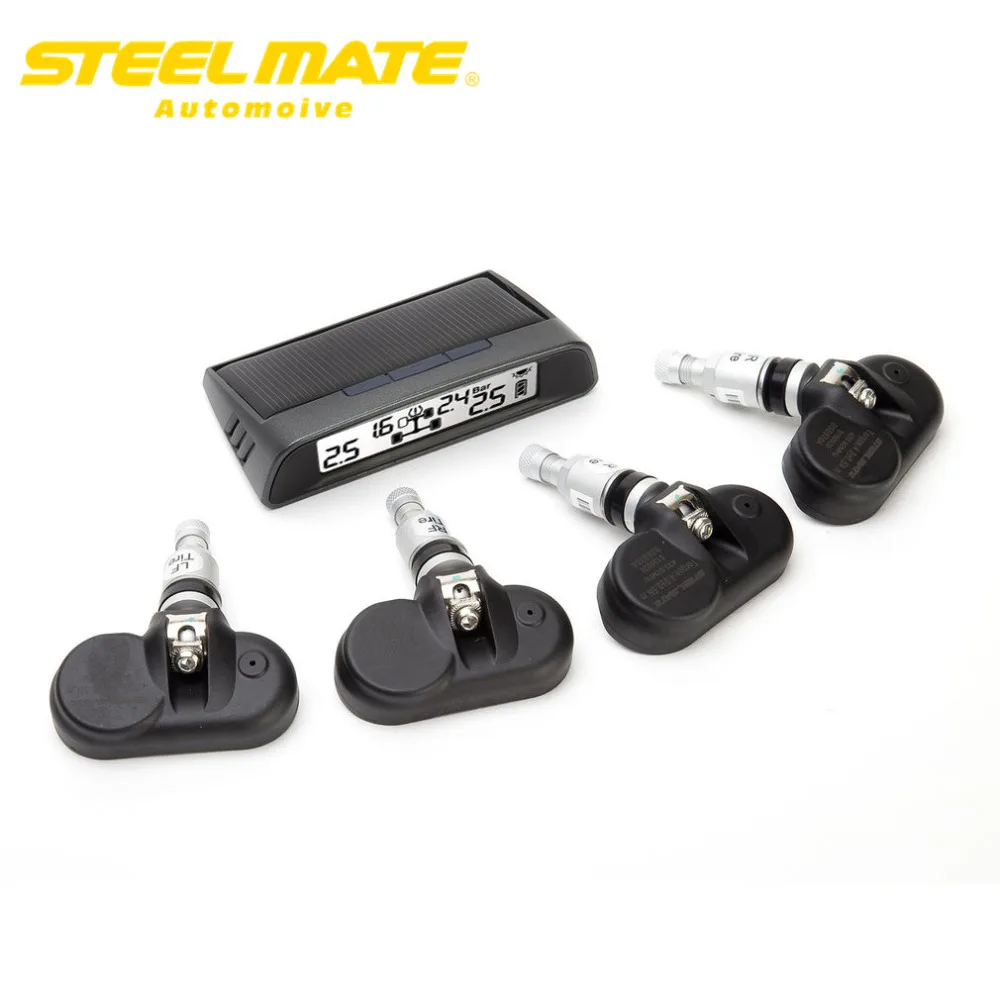

Steelmate TP-S11 Solar TPMS Wireless Real-time Display Tire Pressure Monitor System Adjustable Value Low Power Consumption