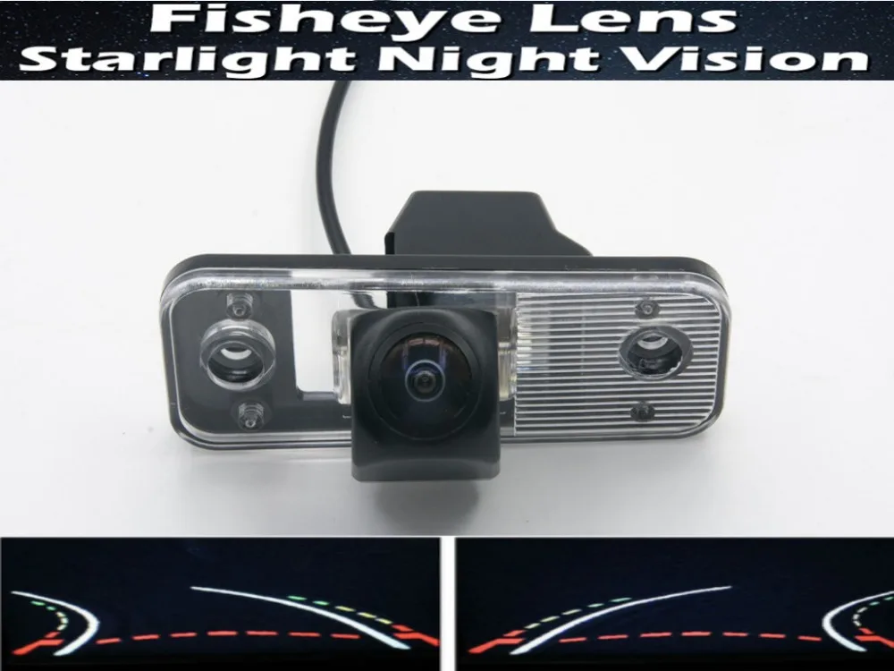 

1080P Fisheye Lens Trajectory Tracks Car Rear view Camera For Hyundai Azera SantaFe Santa Fe IX45 2009 2010 2011 2012 Car