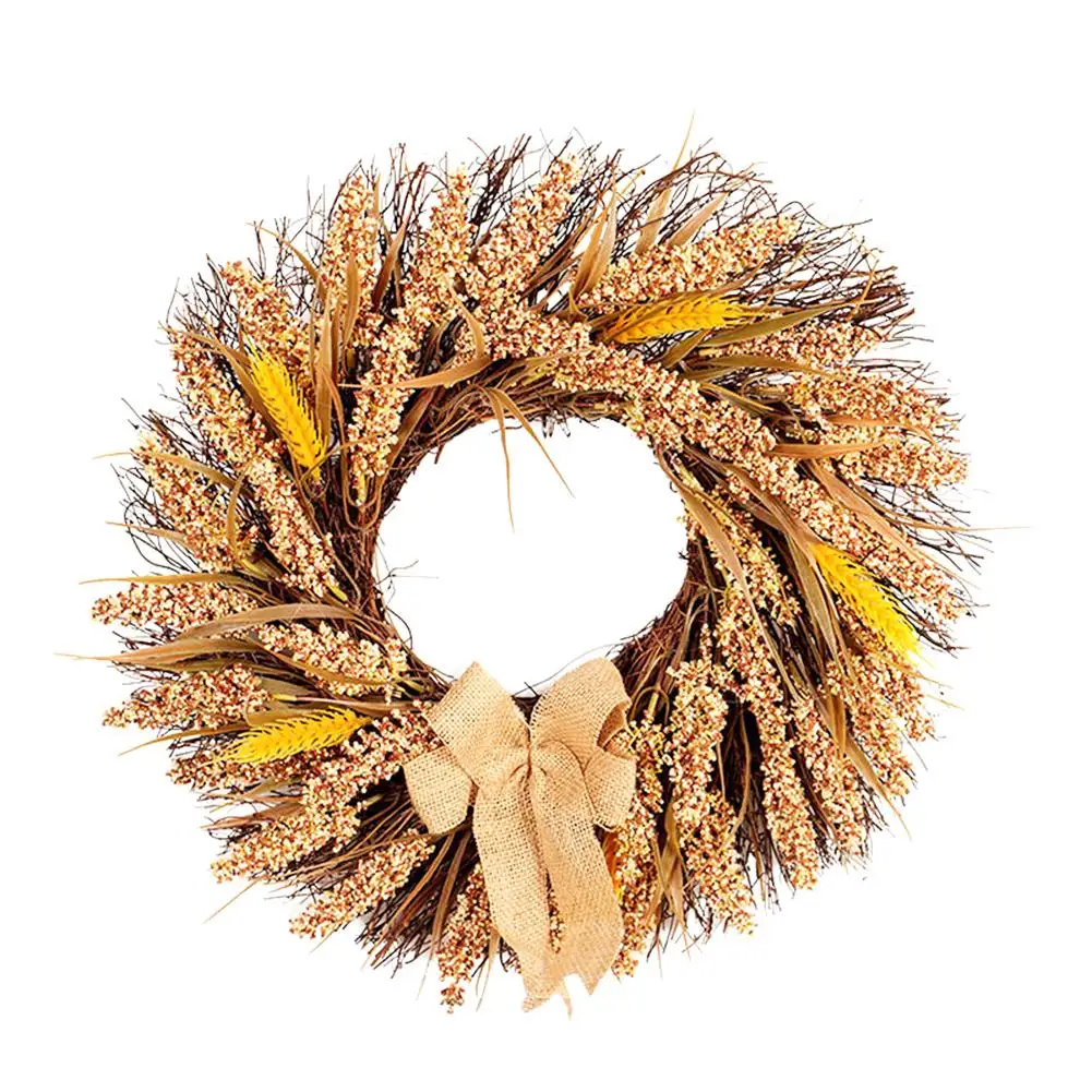 

Creative Harvest Christmas Wheat Fruit Wreath Add Festive Atmosphere To Celebrations Theme Party Closet Door Window Decoration