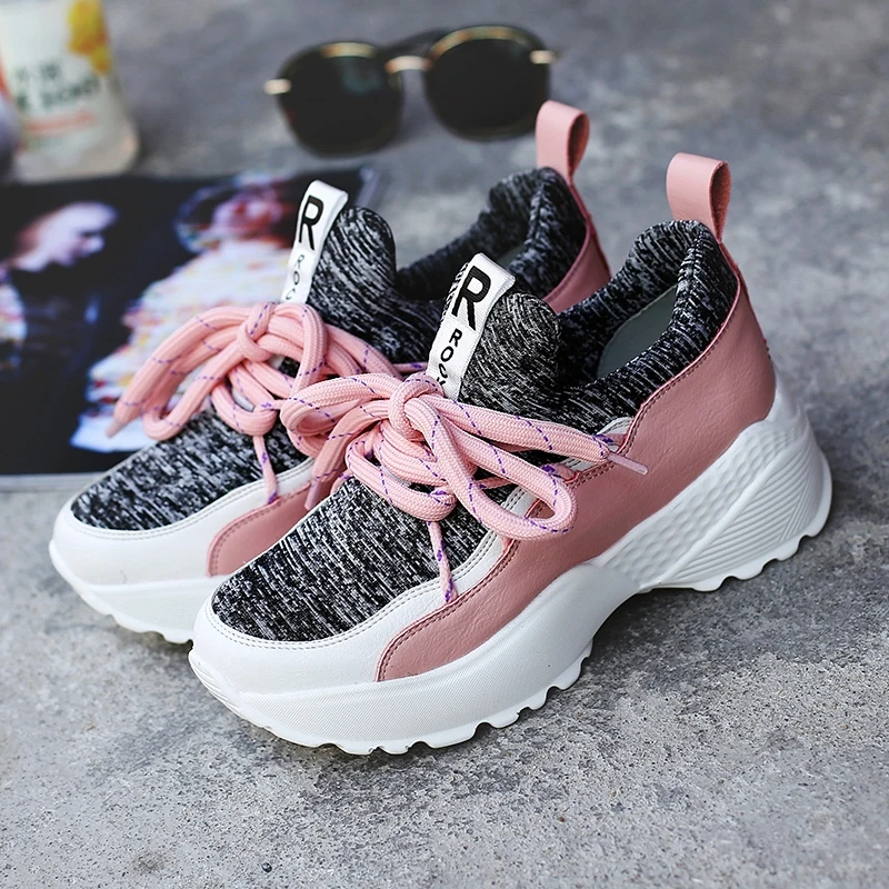 

Women's Sneakers Fashion Platform Shoes Luxury Women Shoes Brand Thick Sole Flats Casual Women's Running Shoes Zapatos De Mujer