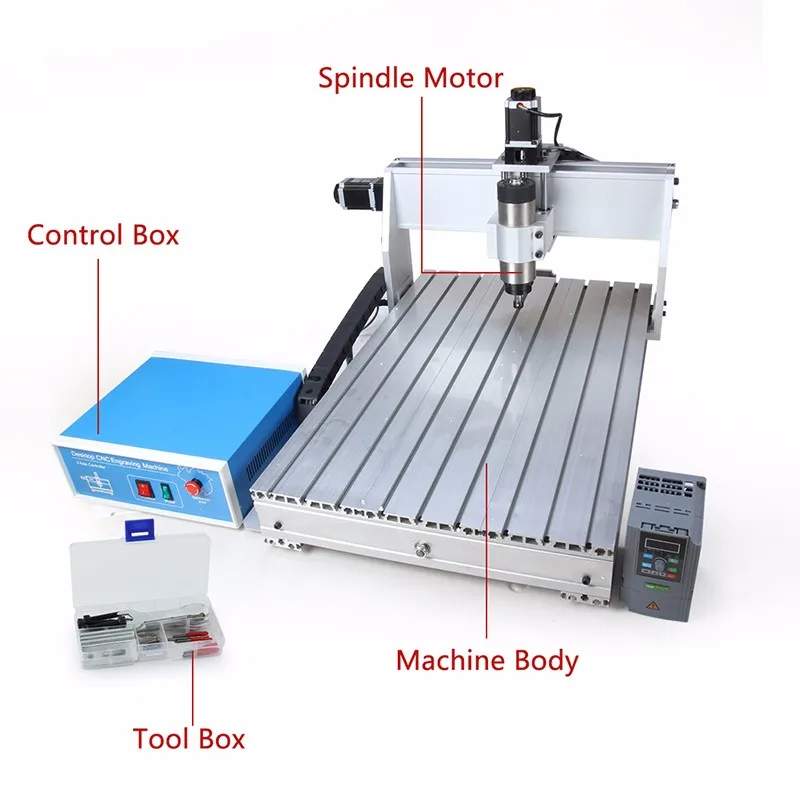 6040T мини CNC машина 3 оси CNC гравер гравировальный станок Поддержка USB PCB фрезерный станок