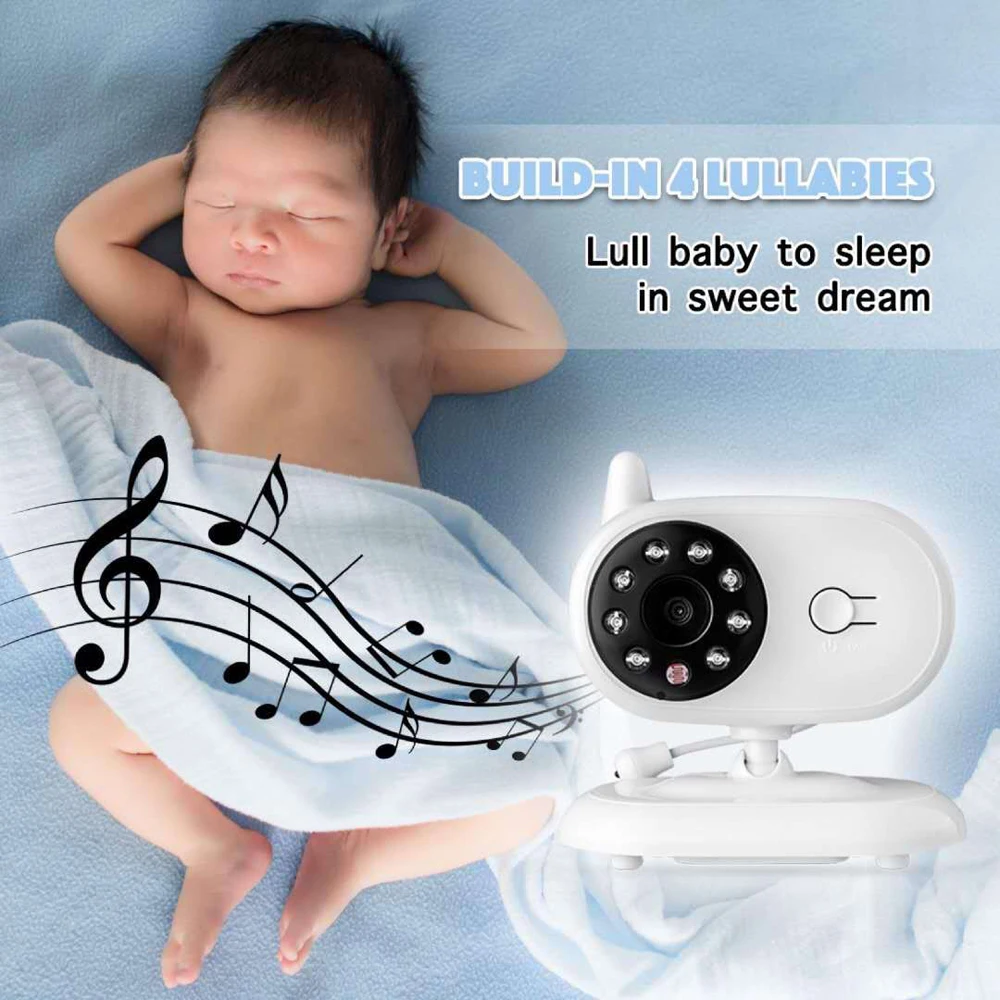  AUGIENB 3.5 inch WIFI Wireless Video Baby Monitor LCD Nanny Security IP Camera 300m Night Vision 2 