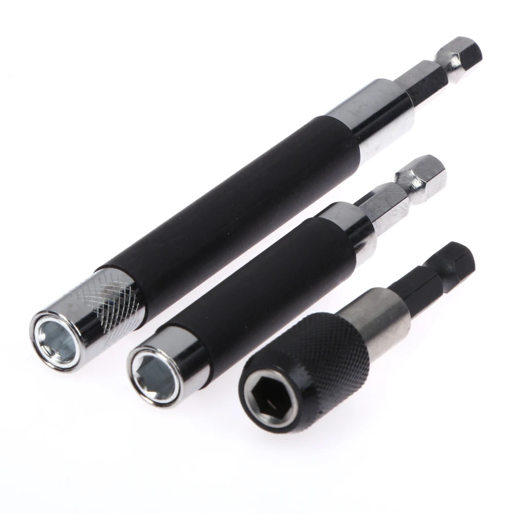 Buy 3pcs/set 1/4" Extension Hex Screw Socket Drill Bit